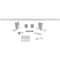 Ekena Millwork Premium J-Top Mount Barn Door Hardware Set w/ 7' Track for 1 3/8" to 2 1/4" Doors, Rocket White GB60010H7RW - alternate 1